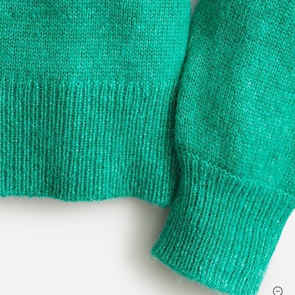 NWOT J Crew Relaxed Pullover Sweater Kelly Green Size S - Picture 3 of 8